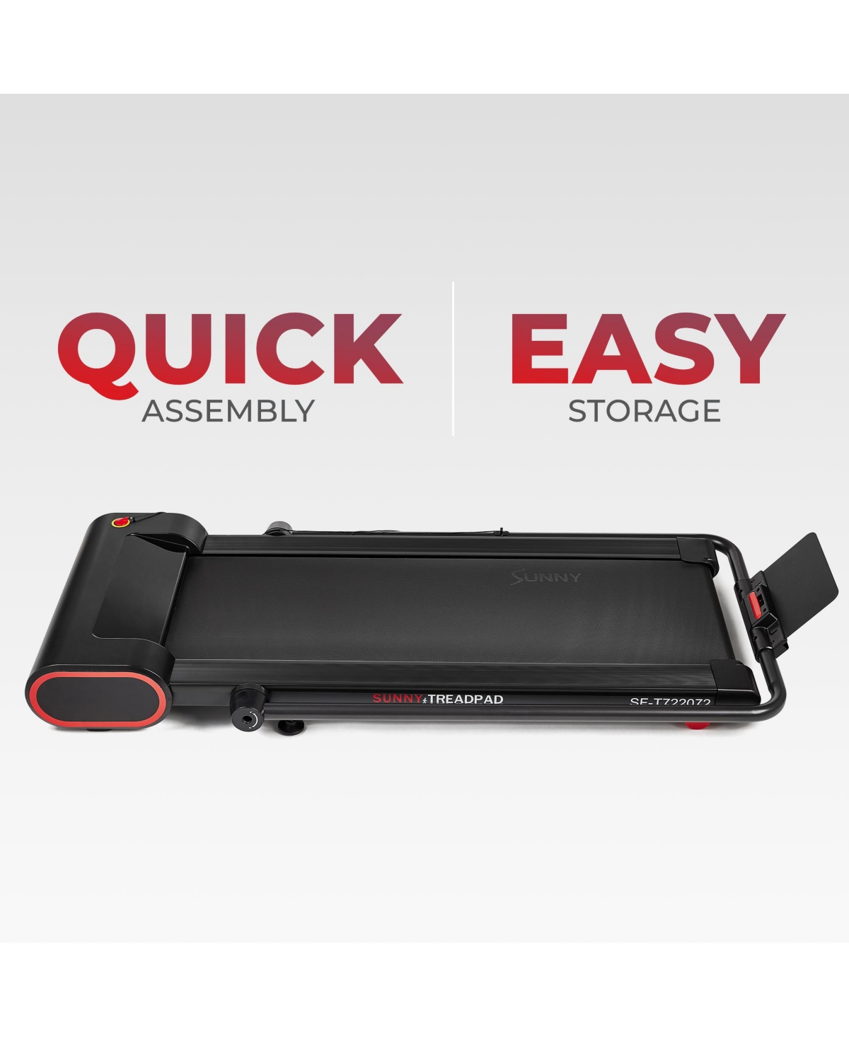 Sunny Health & Fitness Treadpad Under Desk Walking / Running Smart Treadmill with Convenient Remote Control & SunnyFit App Enhanced Bluetooth Connecti