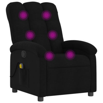 Modern Massage Recliner Chair with Adjustable Backrest, USB-Powered Vibration, and Breathable Fabric Upholstery