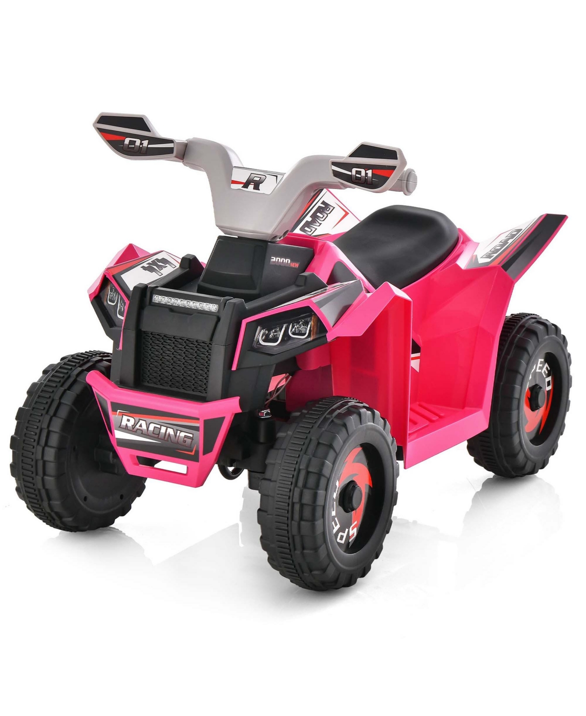 Costway Kids Ride on Atv 4 Wheeler Quad Toy Car 6V Battery Powered Motorized Toy