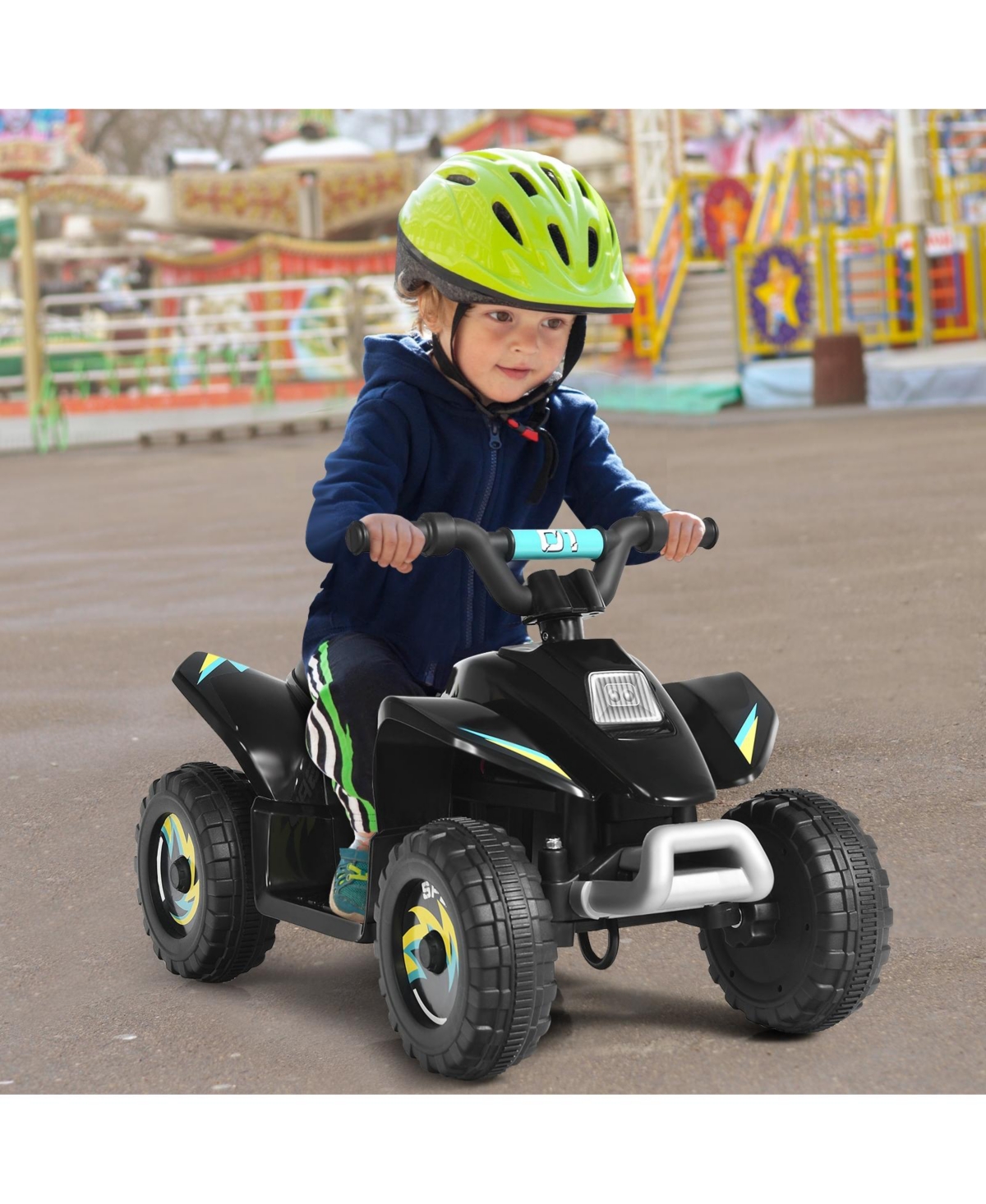 Sugift 6V Kids Electric Atv 4 Wheels Ride-On Toy