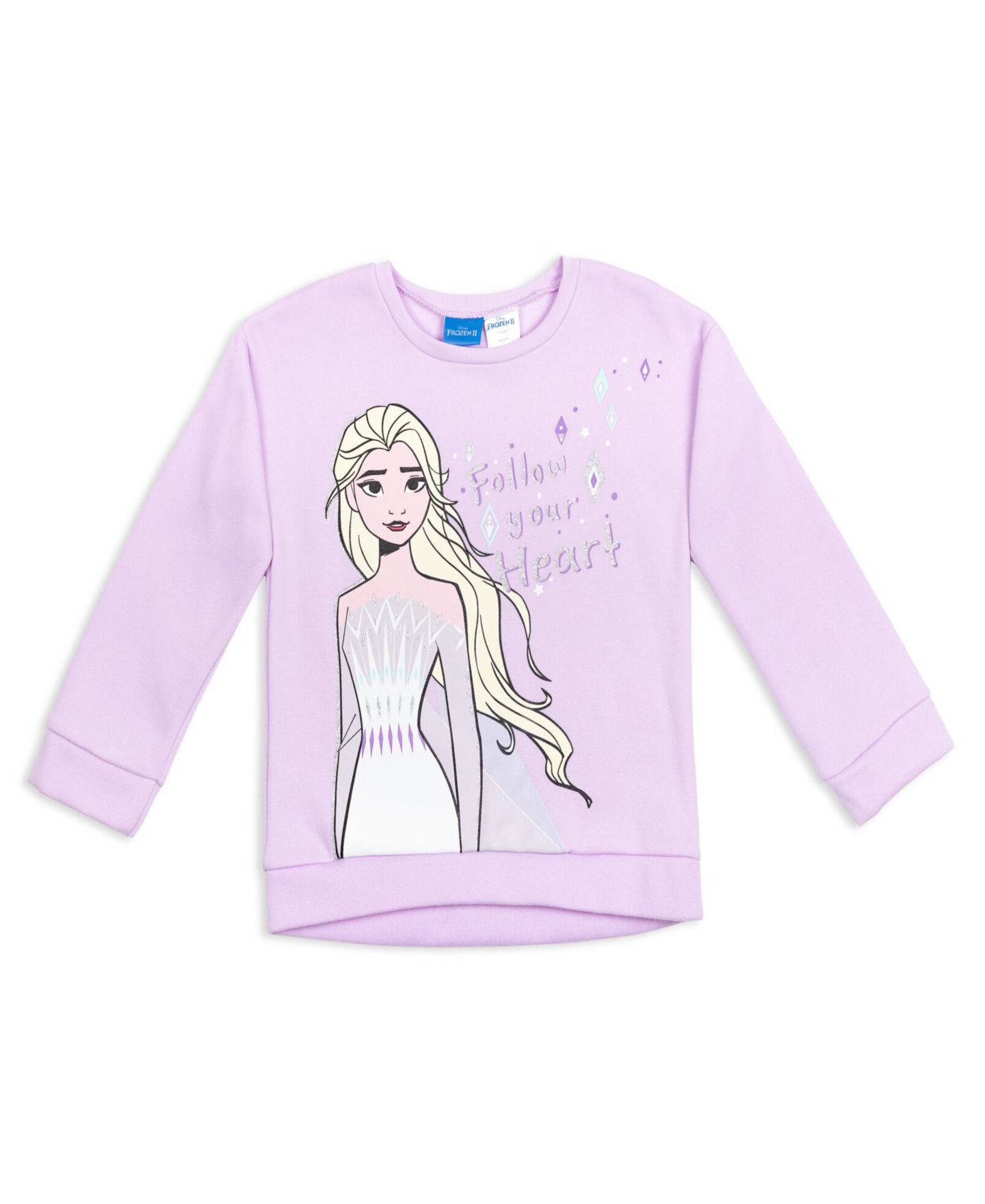 Детский комплект Frozen: свитшот и леггинсы, для девочек, цвет: Лавандовый мятный — фото 4