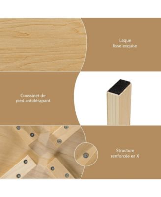 18 Inch Stackable Bentwood Dining Chairs with Round Top - Set of 4