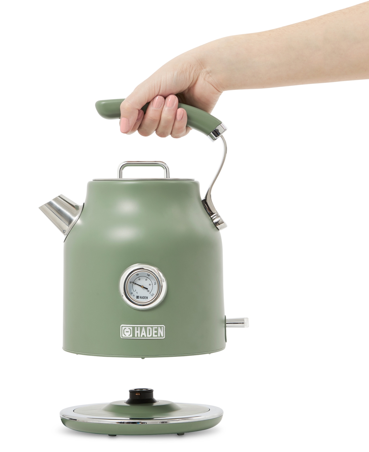 Haden Dorset 1.7 Liter Electric Water Kettle, 75171 In Cedar Green Chrome
