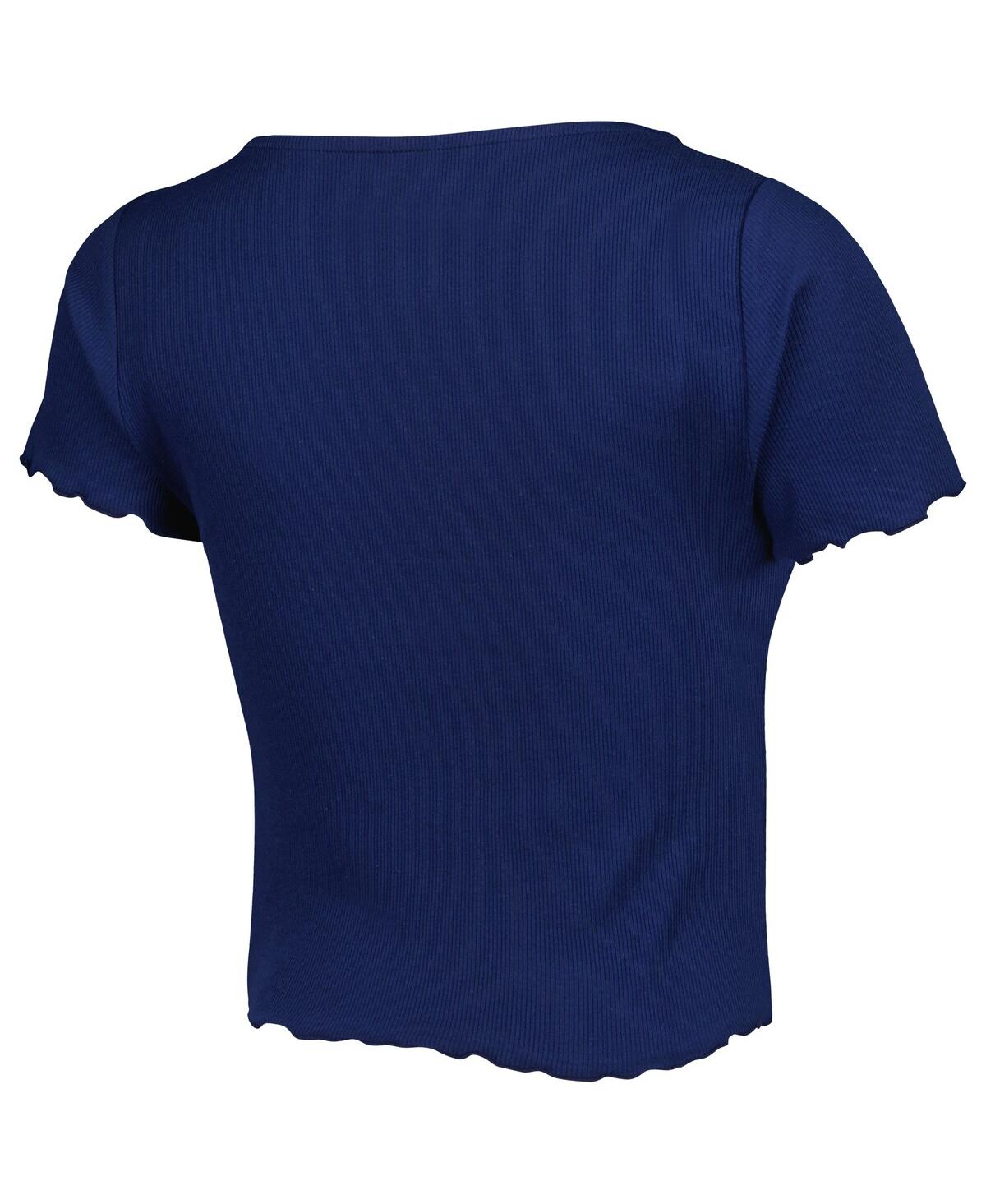 Boxercraft Women's Navy Chicago Fire Baby Rib T-shirt In Blue