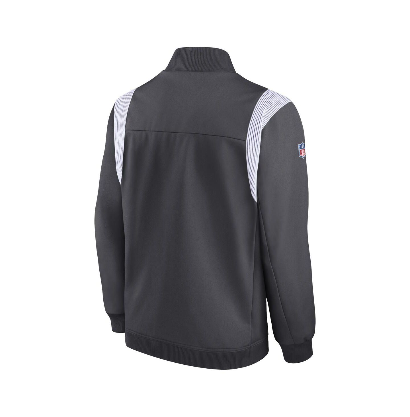 Мужская куртка Nike Anthracite Minnesota Vikings Sideline Coaches Bomber Full-Zip — фото 3