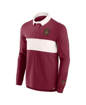 Men's Red Atlanta United FC Penalty Kick Long Sleeve Polo