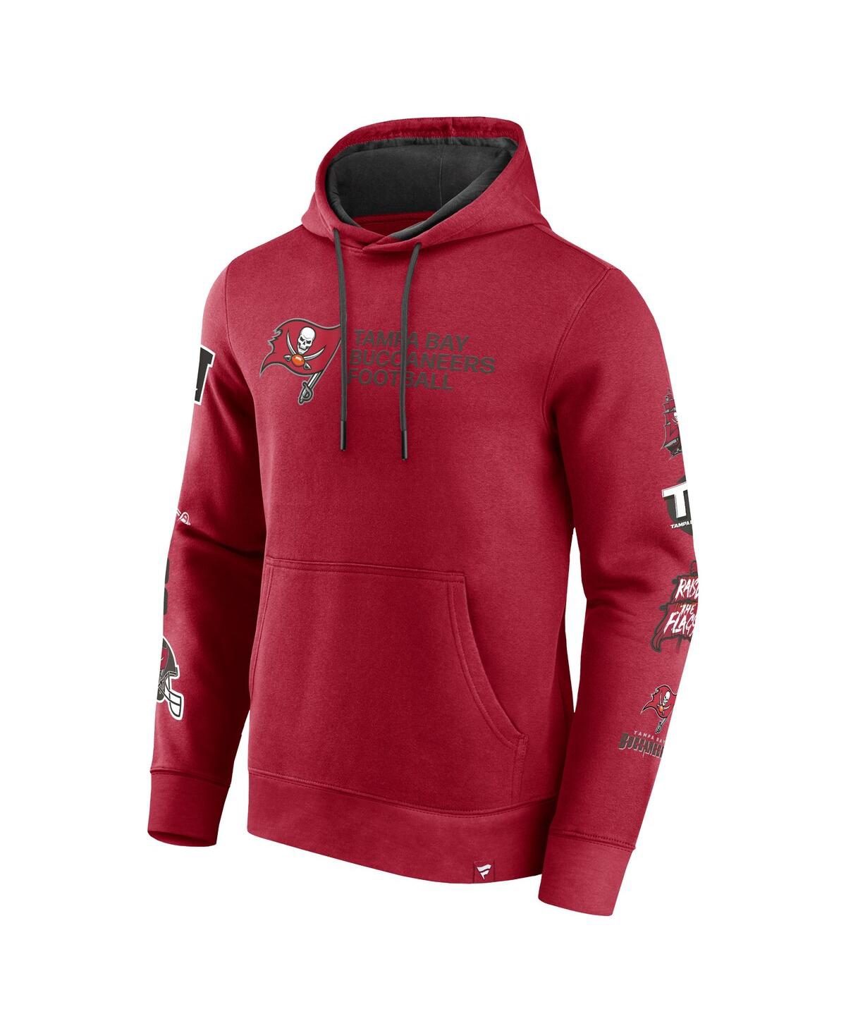 Fanatics Men'sTampa Bay Buccaneers Extra Innings Pullover Hoodie - Red