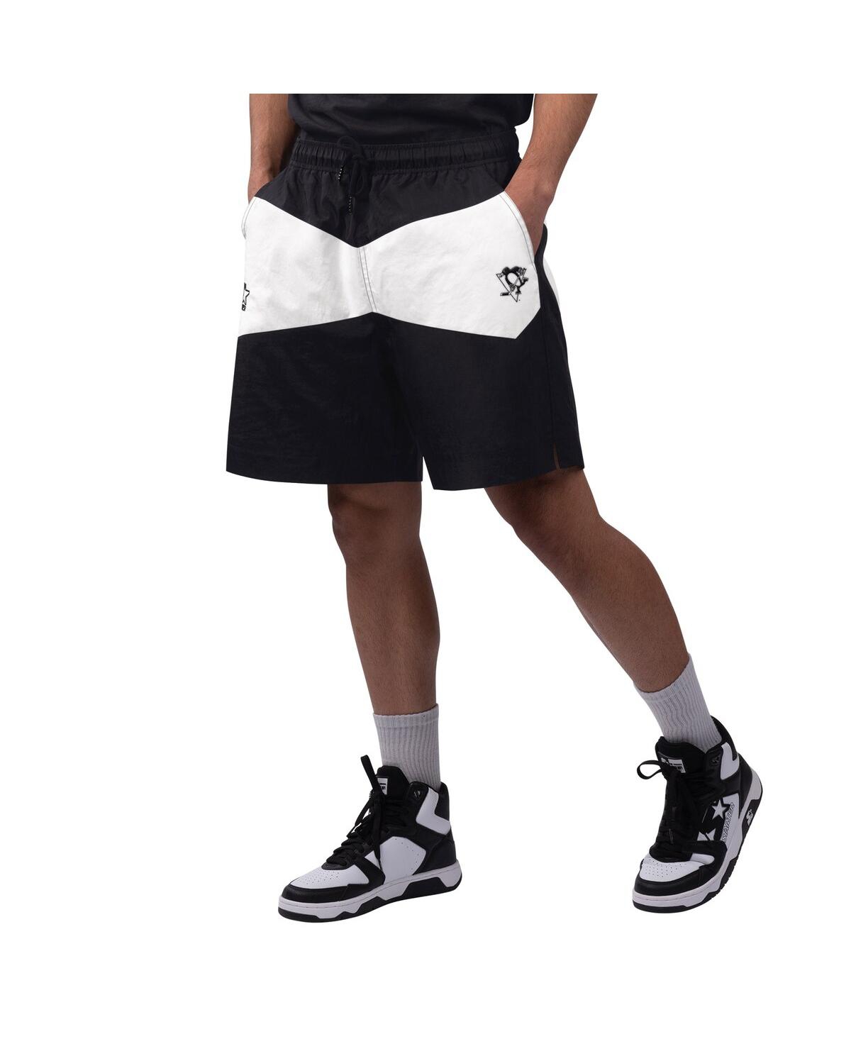 Men's x Nhl Black Ice Black/White Pittsburgh Penguins Linechange Shorts - Black