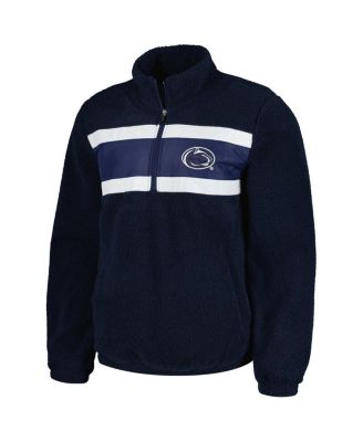 Men's Navy Penn State Nittany Lions Pinch Runner Half-Zip Top
