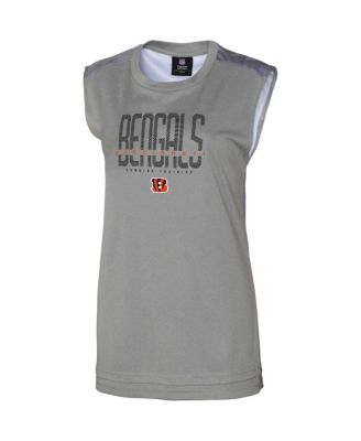 Women's Gray Cincinnati Bengals No Sweat Tank Top