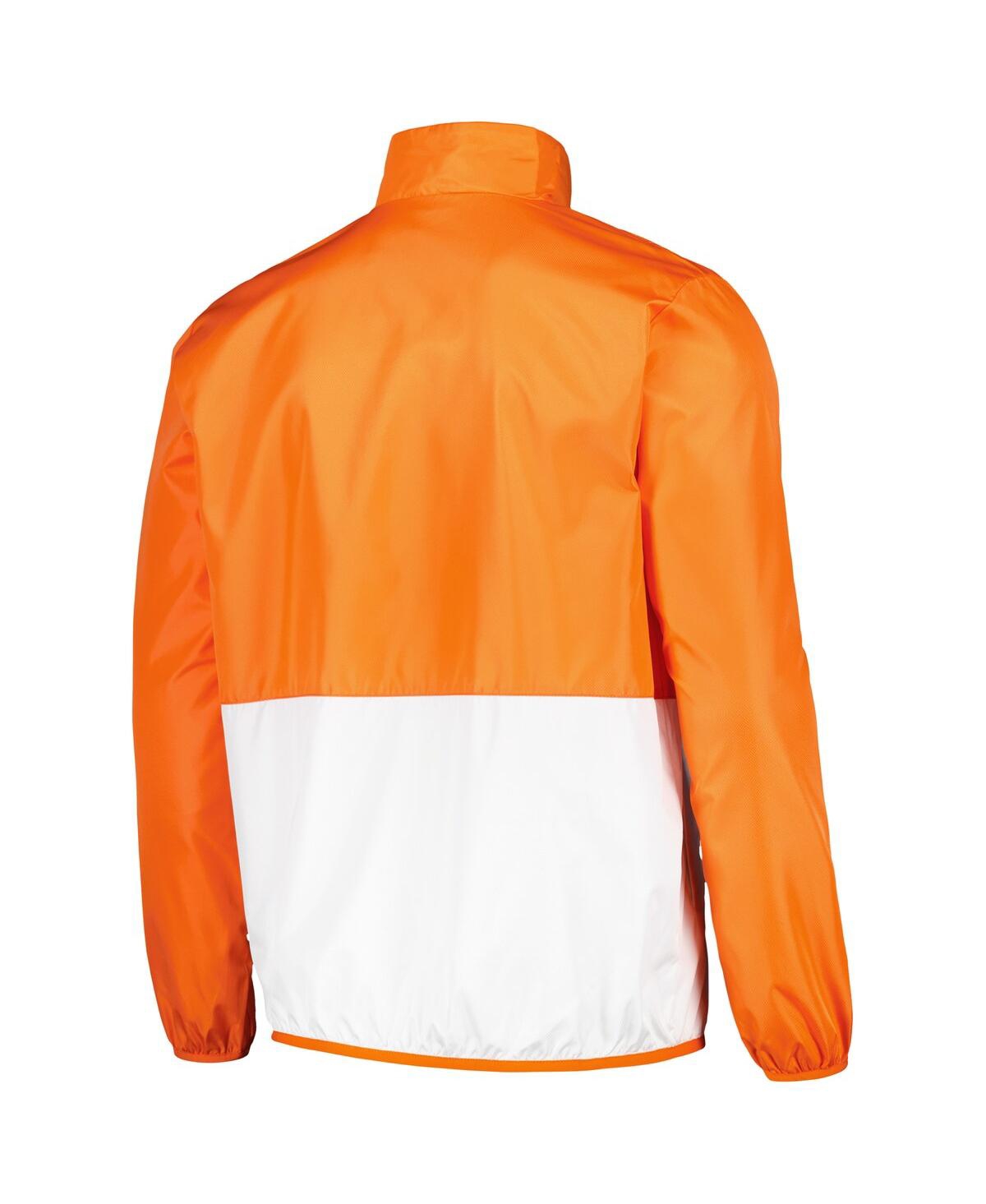 G-III SPORTS BY CARL BANKS MEN'S ORANGE CLEMSON TIGERS CORNERMAN HALF-ZIP TOP 