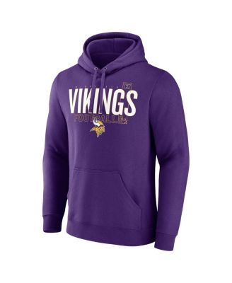 Men's Purple Minnesota Vikings Pylon Outline Pullover Hoodie