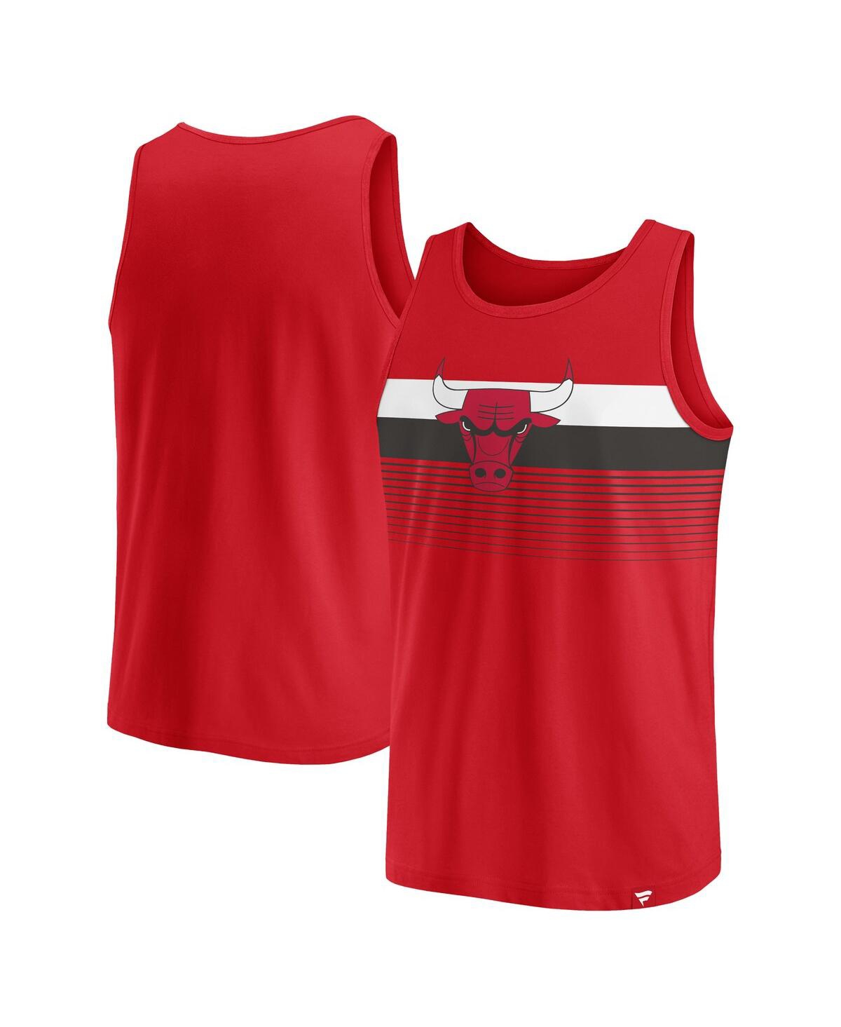Fanatics Men's Red Chicago Bulls Wild Game Tank Top In Red