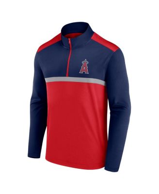 Men's Red Los Angeles Angels Unstoppable Quarter-Zip Top