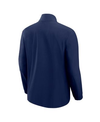 Men's Navy Chicago Bears Front Office Woven Quarter-Zip Jacket