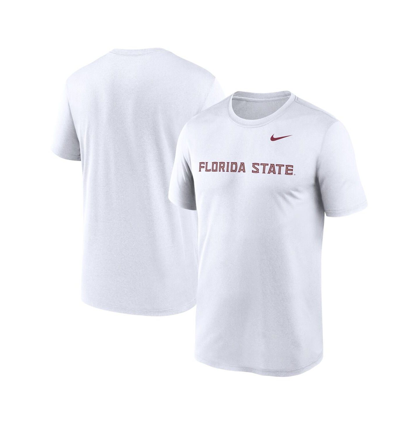 Мужская футболка Nike White Florida State Seminoles Primetime Legend Wordmark — фото 1