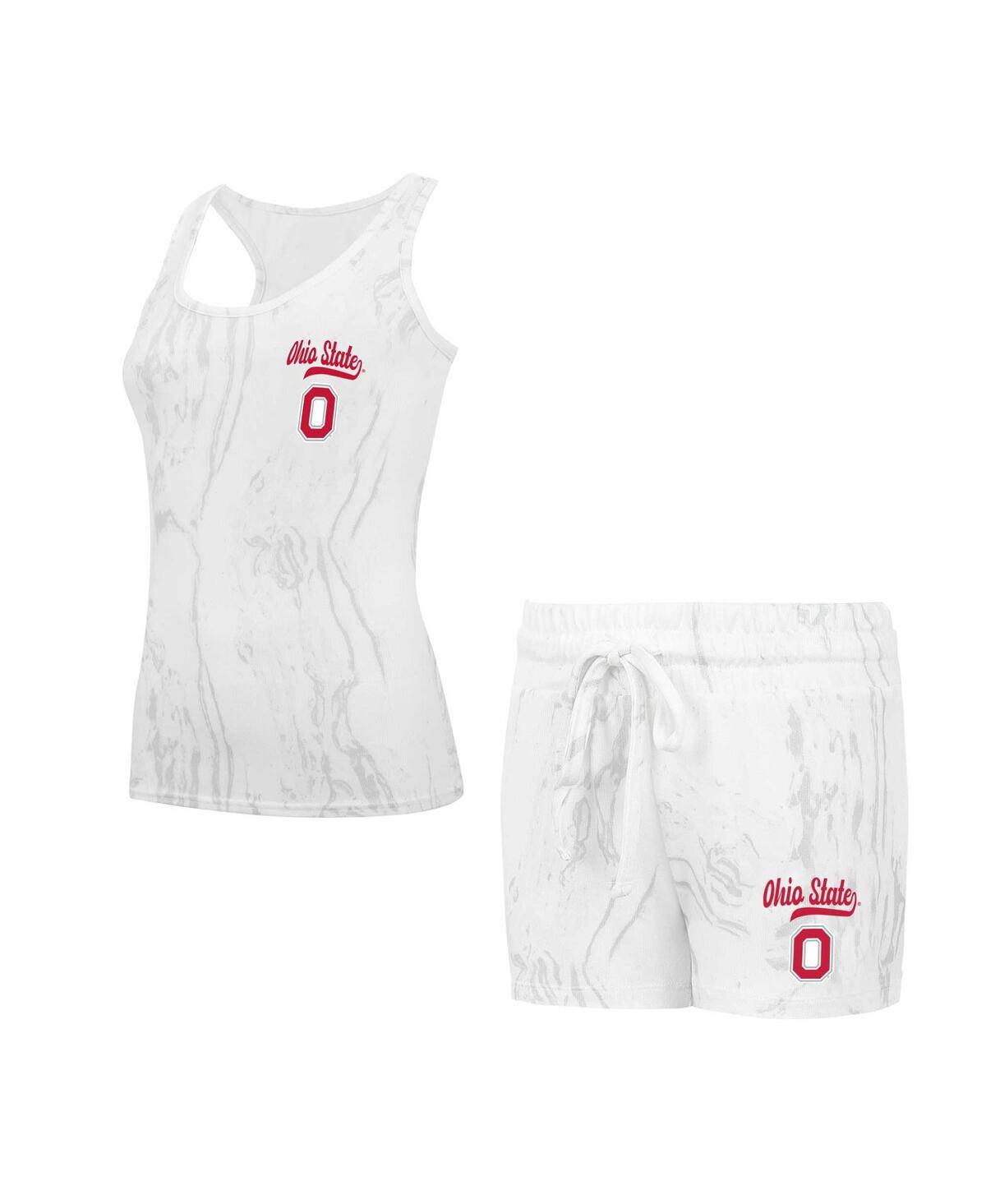 CONCEPTS SPORT WOMEN'S OHIO STATE BUCKEYES QUARTZ TANK TOP & SHORTS SET 