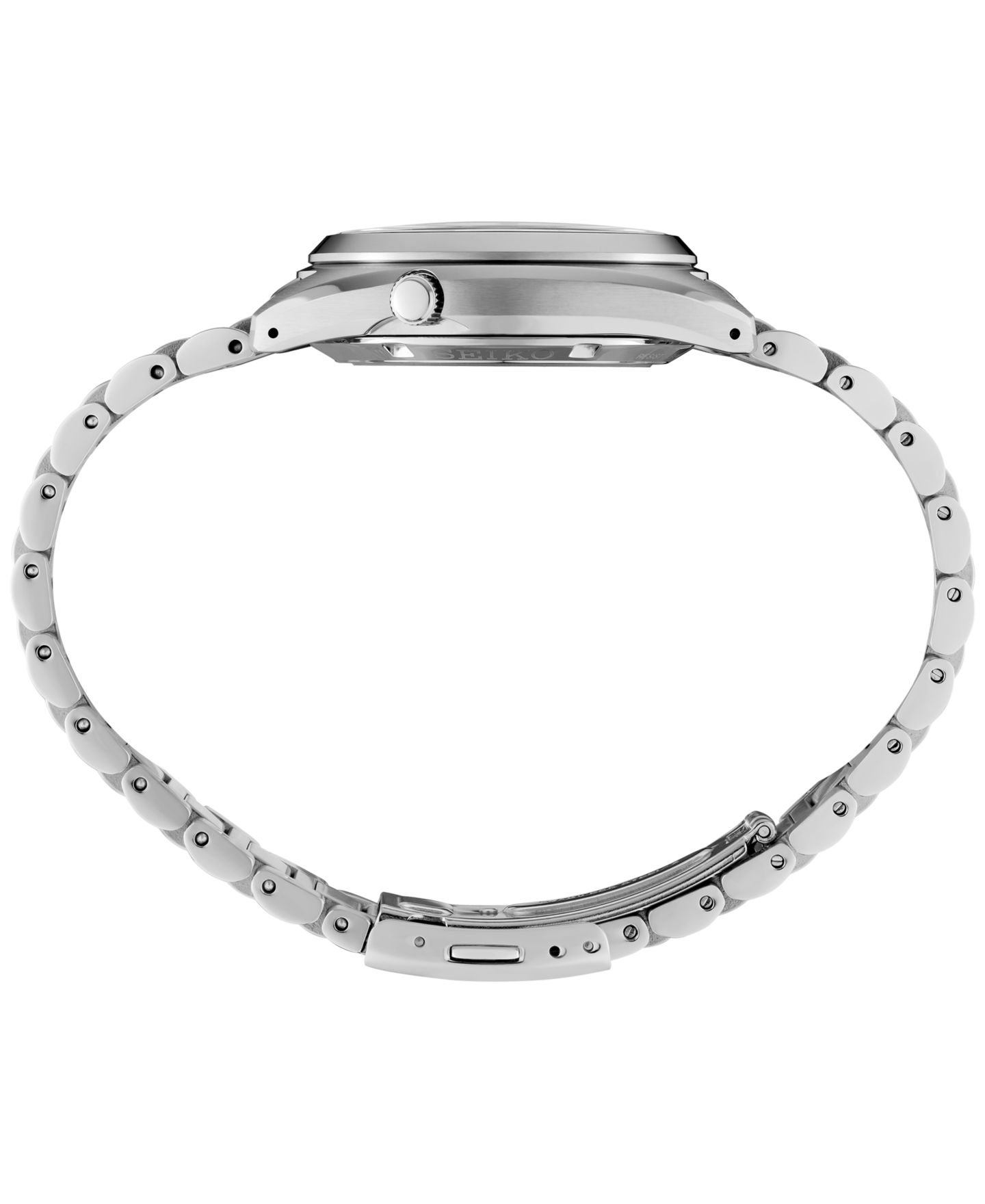 Мужские часы Seiko Automatic 5 Sports Midsize Stainless Steel Bracelet Watch 37mm — фото 2