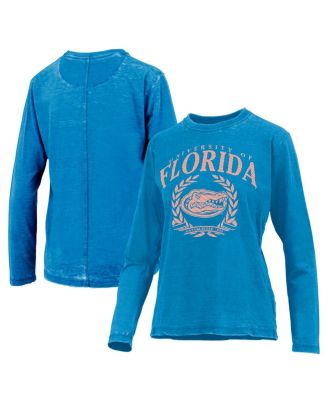 Women's Royal Florida Gators Chandler Olive Leaf Arch Long Sleeve T-Shirt