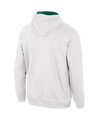 Men's White Michigan State Spartans Half-Zip Hoodie