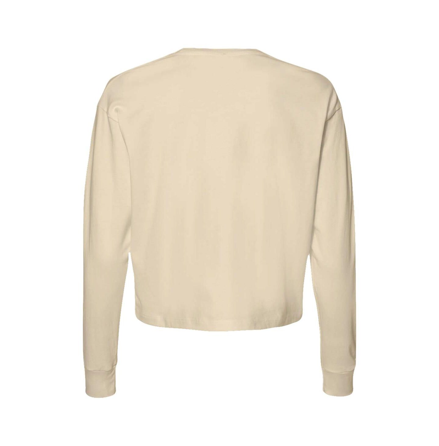 Женская футболка Image One Natural Alabama Crimson Tide Comfort Colors Basketball Cropped Long Sleeve — фото 3