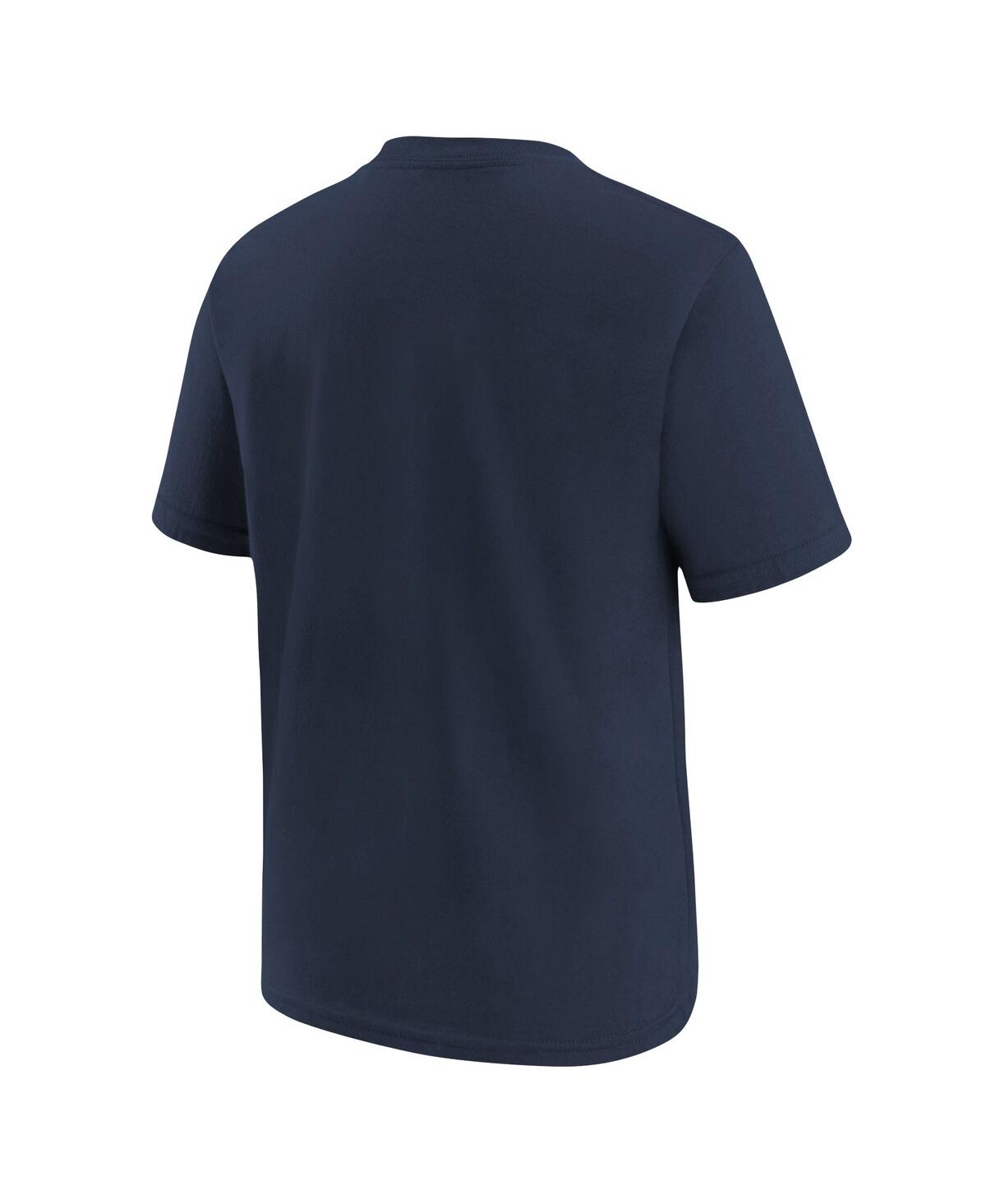 Nike Big Boys And Girls Navy New Orleans Pelicans Swoosh T-shirt In Blue