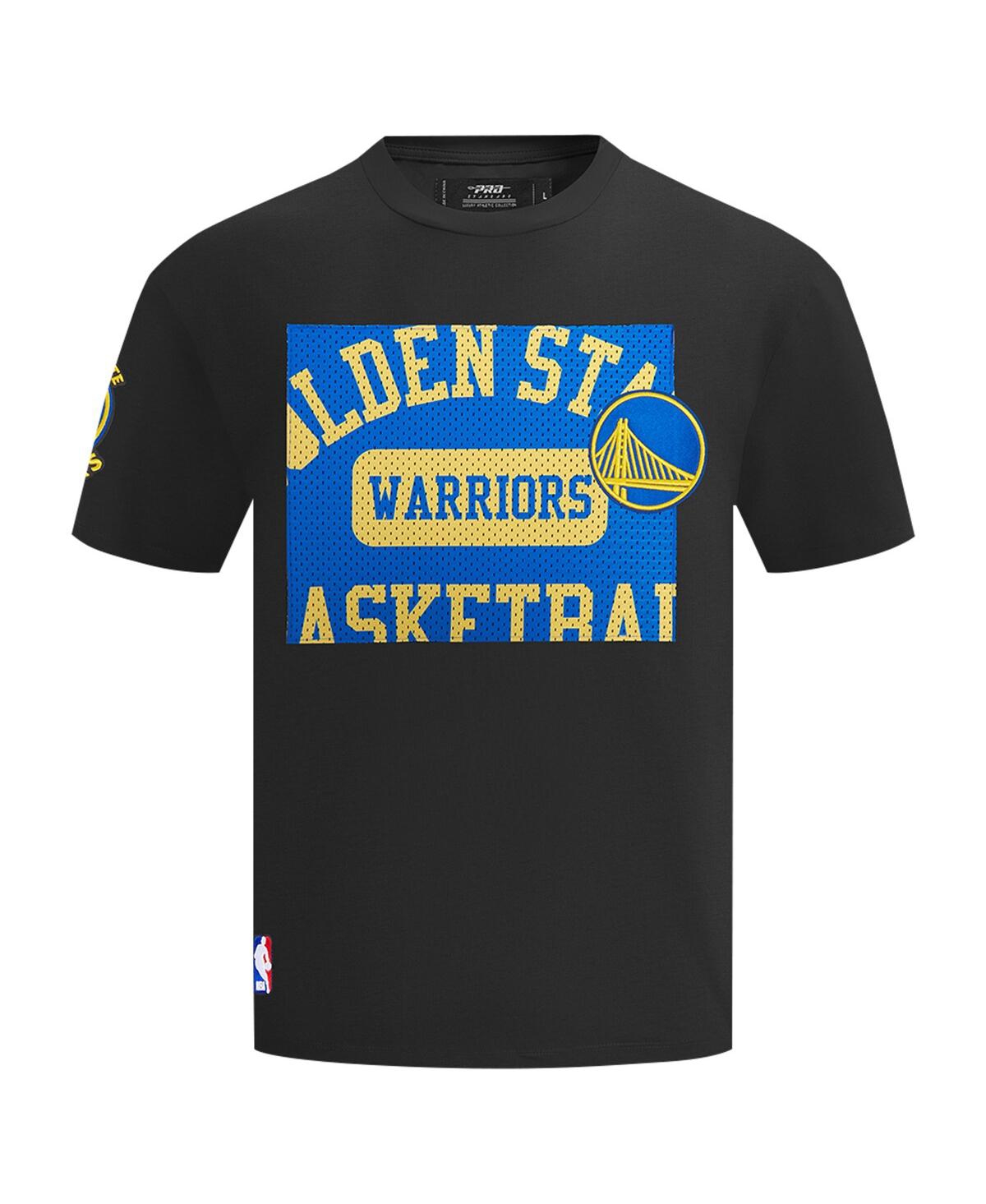 Pro Standard Men's Black Golden State Warriors Made To Play Drop Shoulder T-Shirt