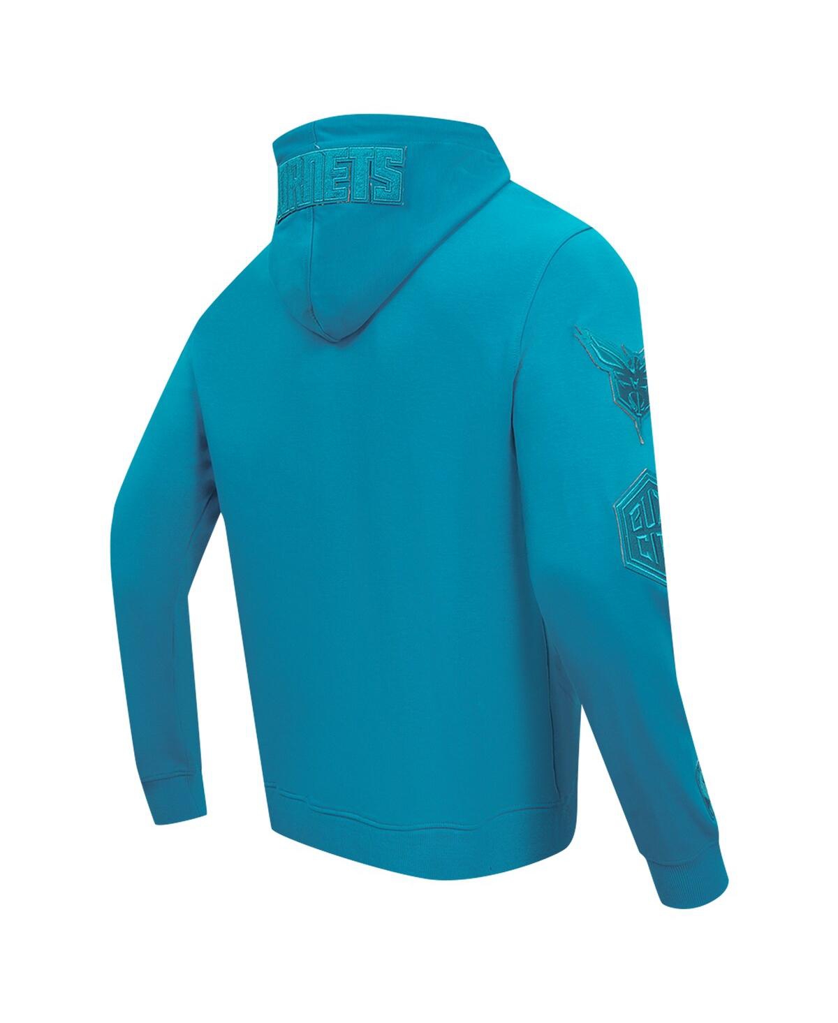Pro Standard Men's Teal Charlotte Hornets Triple Tonal Dk Full-zip Hoodie Jacket In Teal