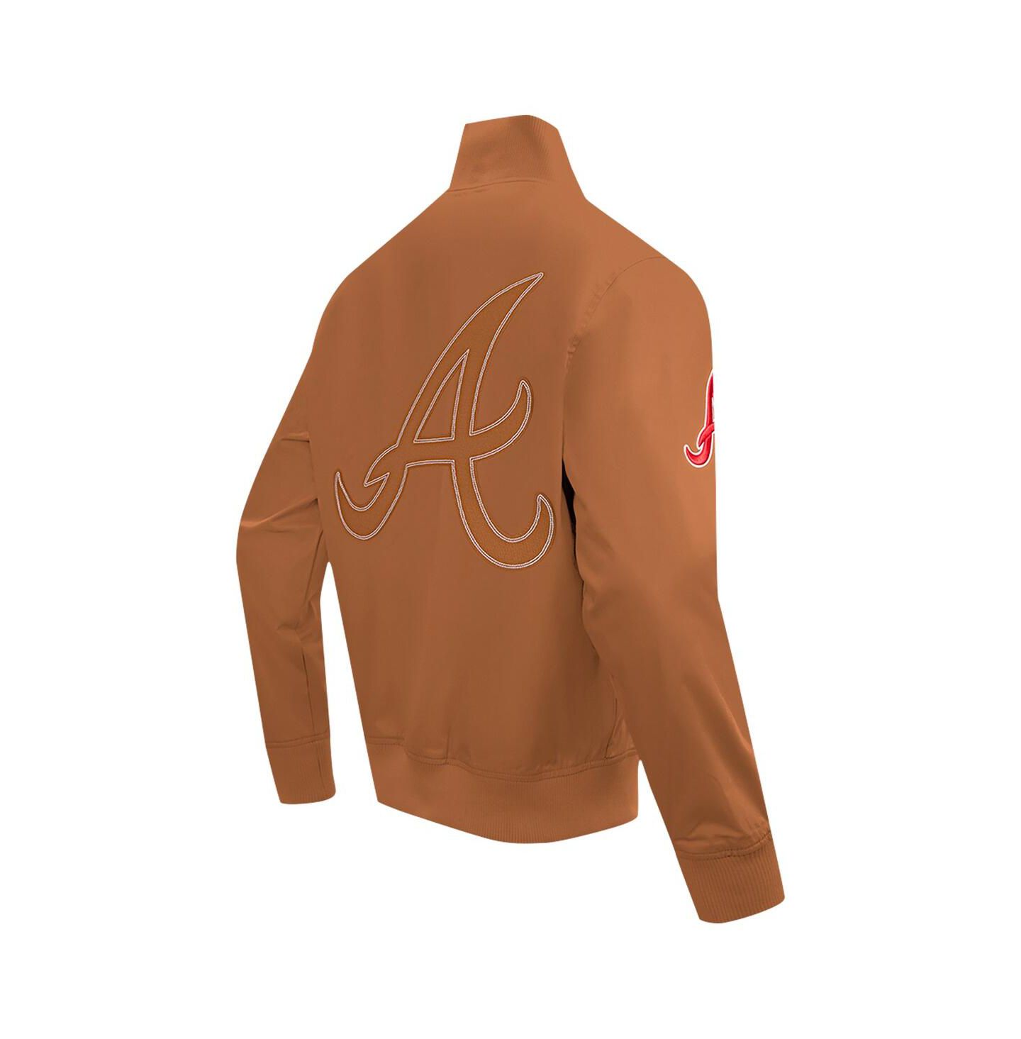 Мужская куртка Pro Standard Brown Atlanta Braves Paint The City Twill Full-Zip — фото 4