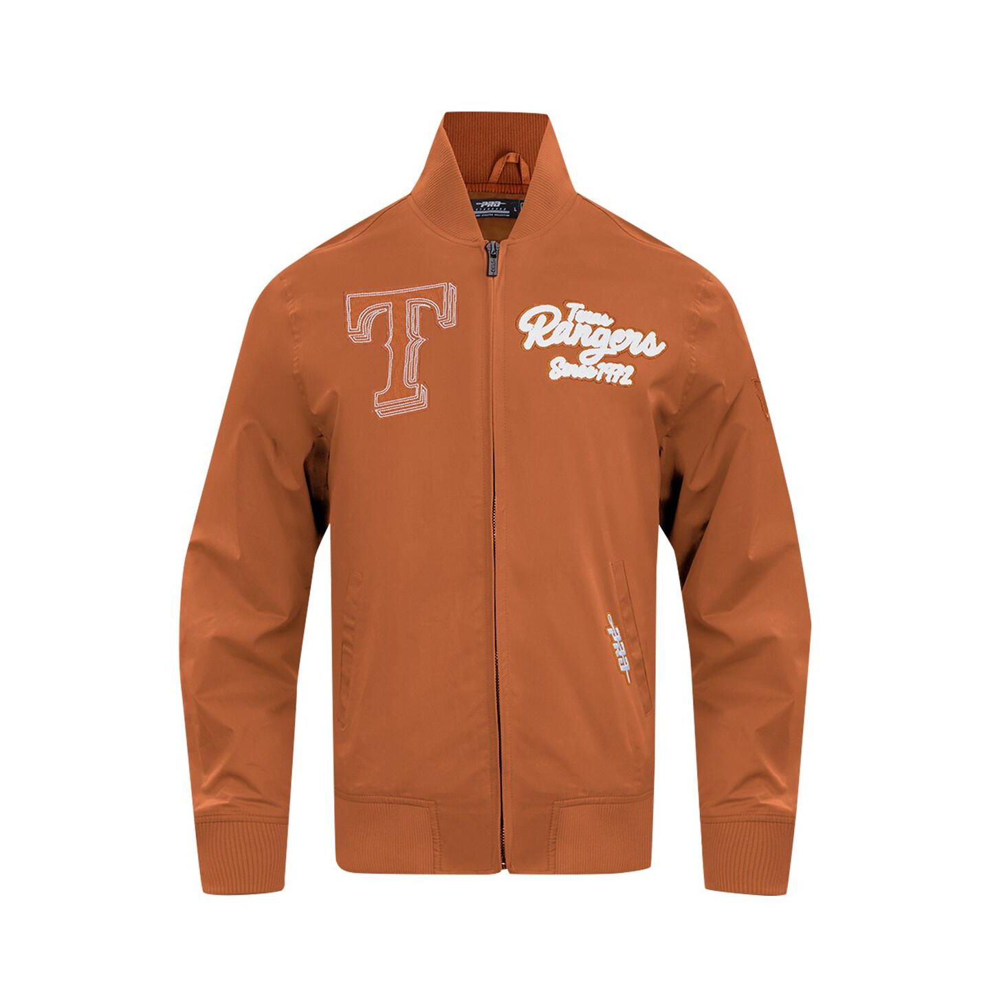 Мужская куртка Pro Standard Brown Texas Rangers Paint The City Twill Full-Zip — фото 3