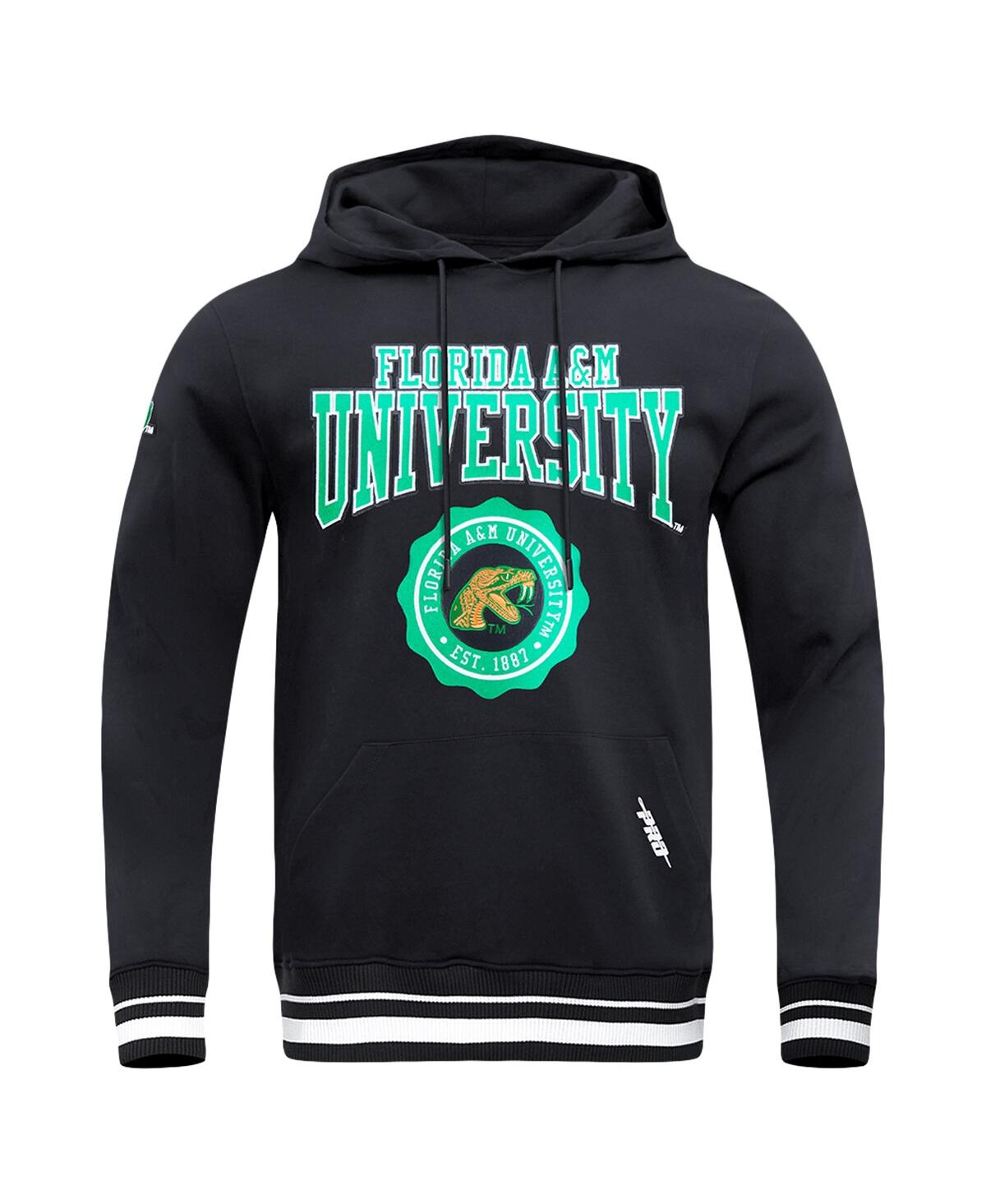 Pro Standard Men's Black Florida A M Rattlers Crest Pullover Hoodie In Black