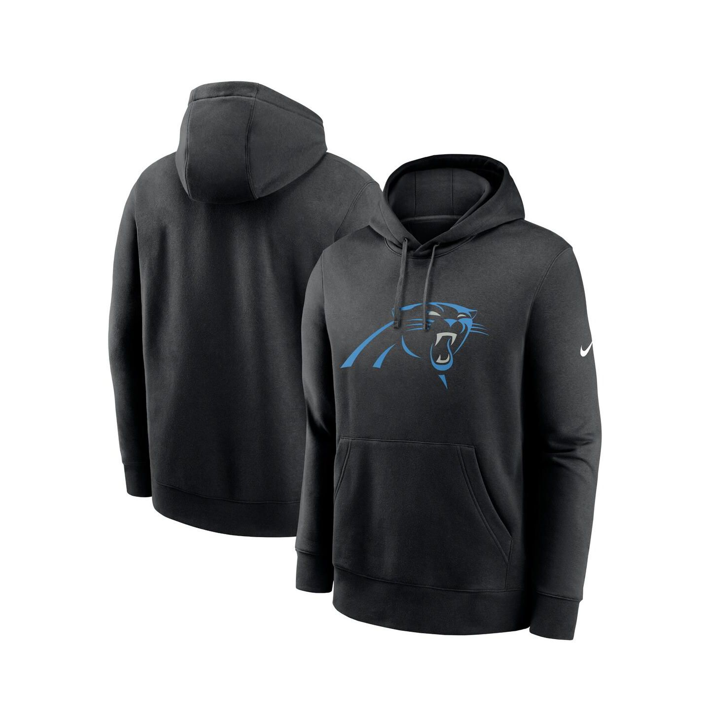 Мужское худи Nike Black Carolina Panthers Club Logo Pullover — фото 1
