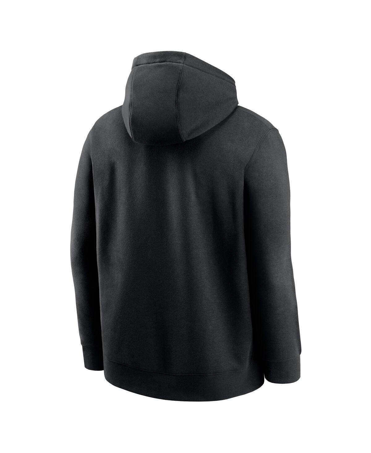 Nike Men'sLas Vegas Raiders Edge French Terry Club Pullover Hoodie - Black