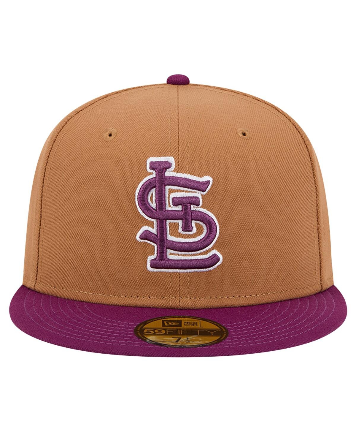 New Era Men'sPurple St. Louis Cardinals Two-Tone Color Pack 59FIFTY Fitted Hat - Brown, Purple