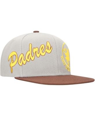 Men's Gray/Brown San Diego Padres Knock Out Panel Snapback Hat