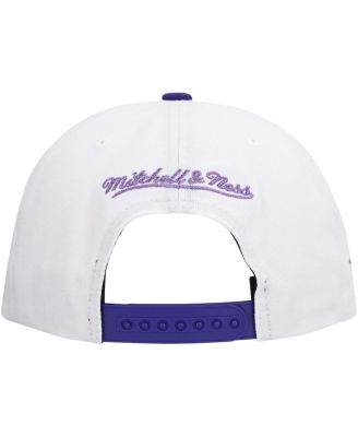 Men's White Los Angeles Lakers Soul Logo Shine 2-Tone Snapback Hat