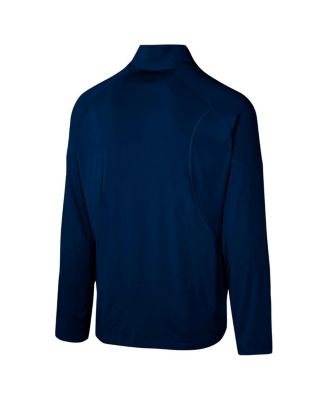 Men's College Navy Seattle Seahawks Grind Iron Quarter-Zip Top