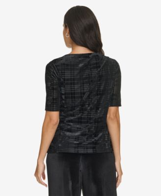 macys velvet tops