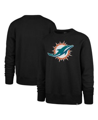 Men's Black Miami Dolphins Imprint Headline Pullover Sweatshirt