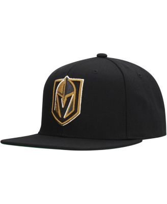 Men's Black Vegas Golden Knights Core Top Spot Snapback Hat