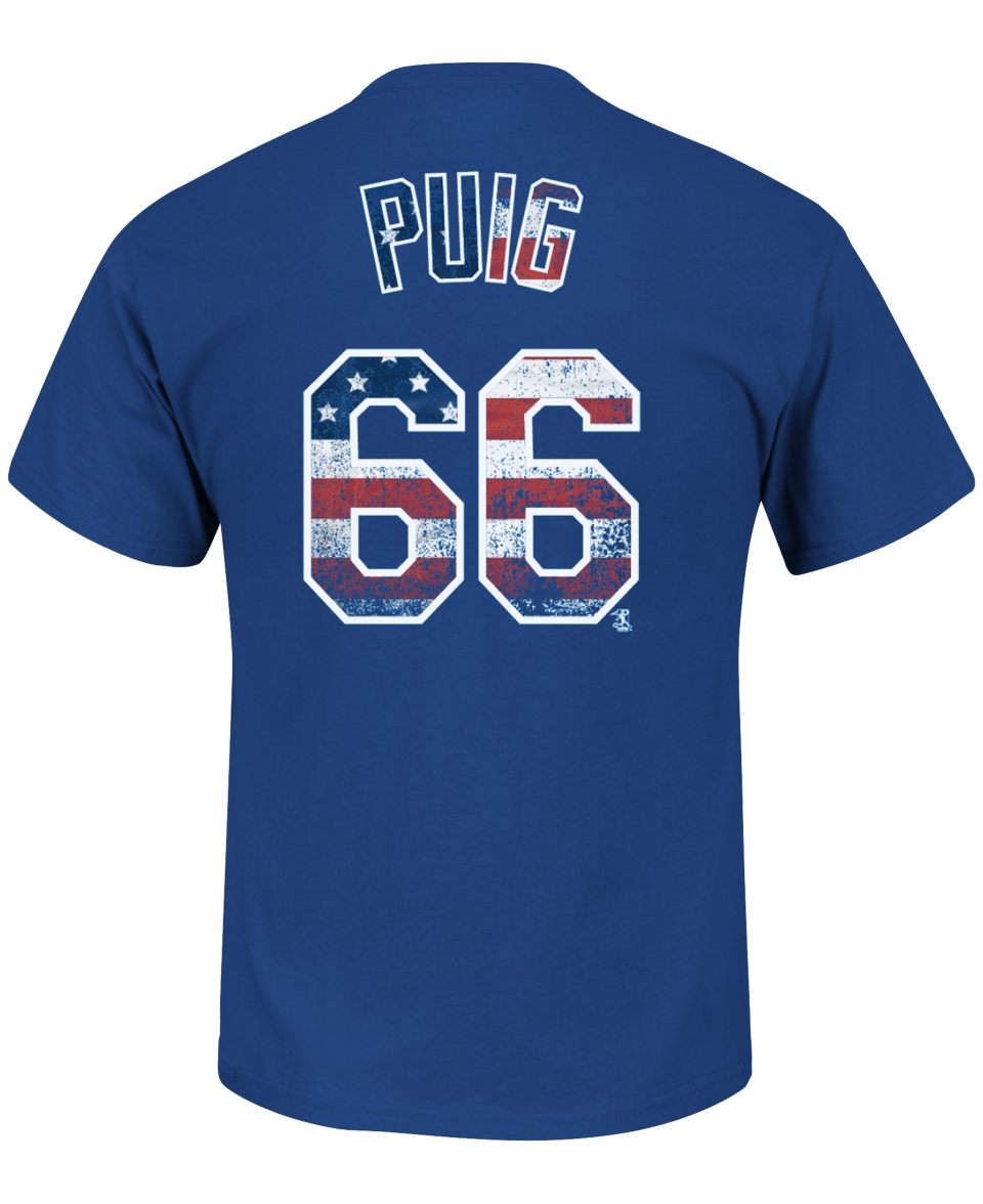 Majestic Mens Yasiel Puig Los Angeles Dodgers Proud Fan Player T