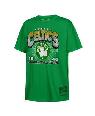 Men's Kelly Green Boston Celtics Hardwood Classics Vintage Hoopster T-Shirt