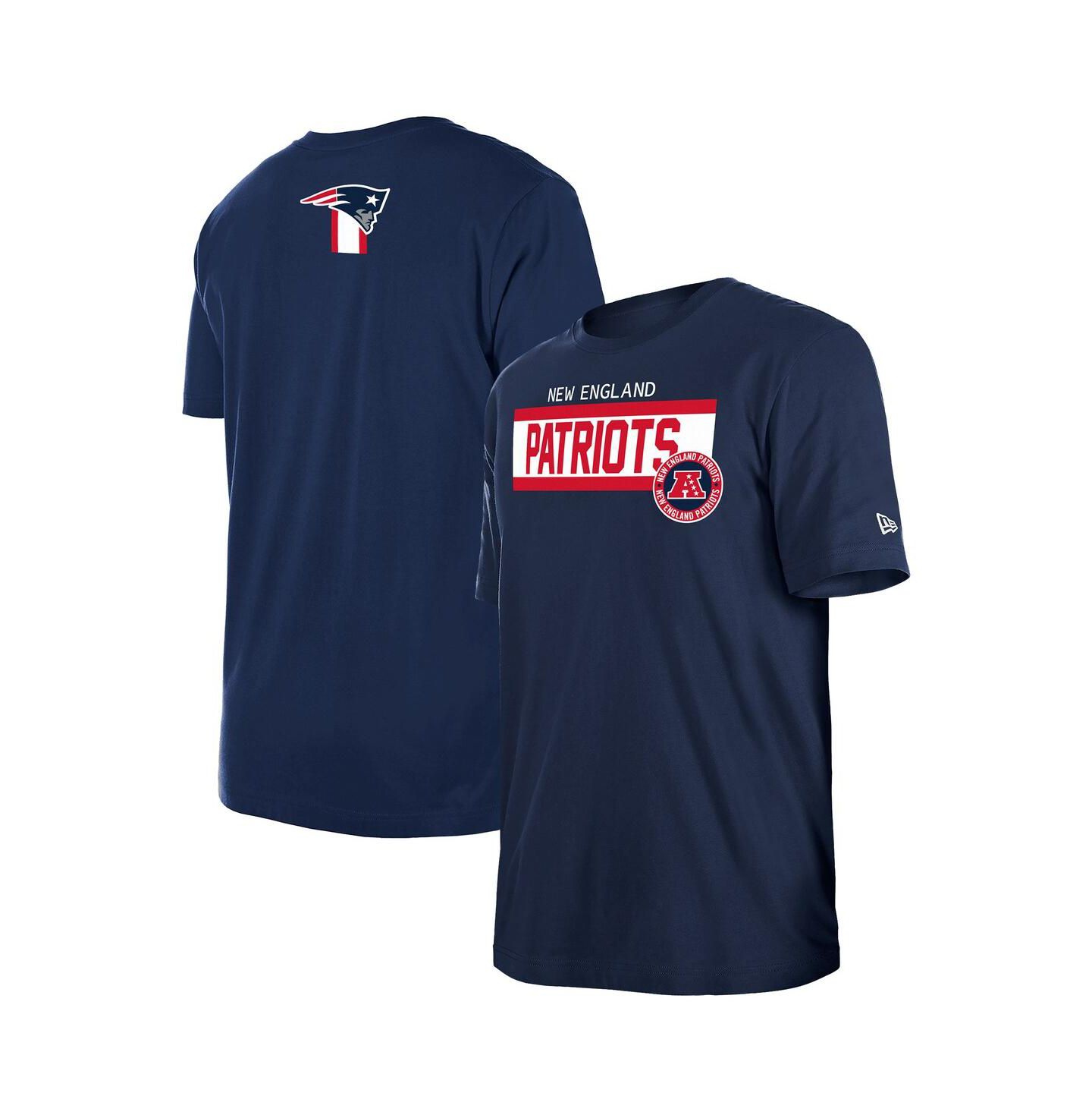 Мужская футболка New Era Navy New England Patriots 3rd Down Domestic — фото 1
