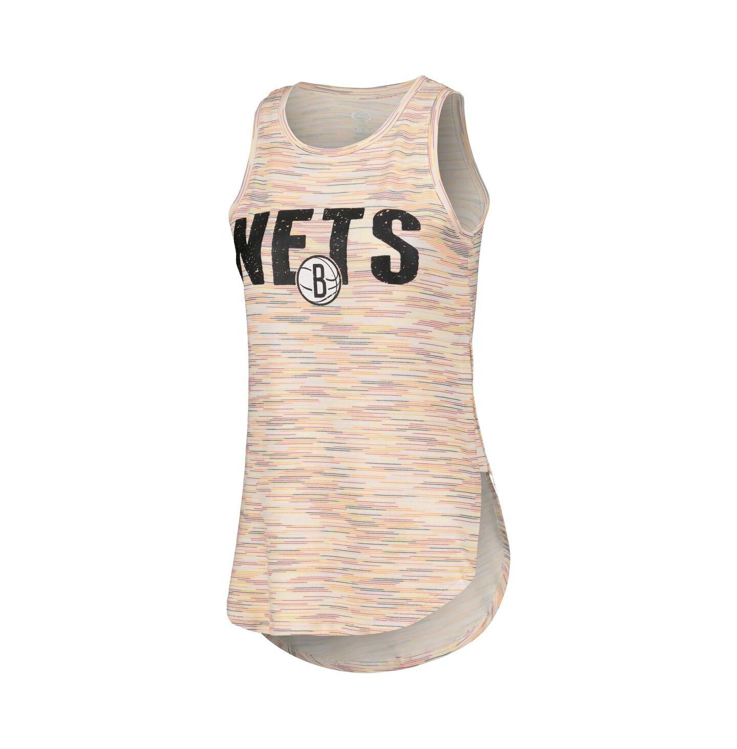 Женский топ Concepts Sport White Brooklyn Nets Sunray — фото 2