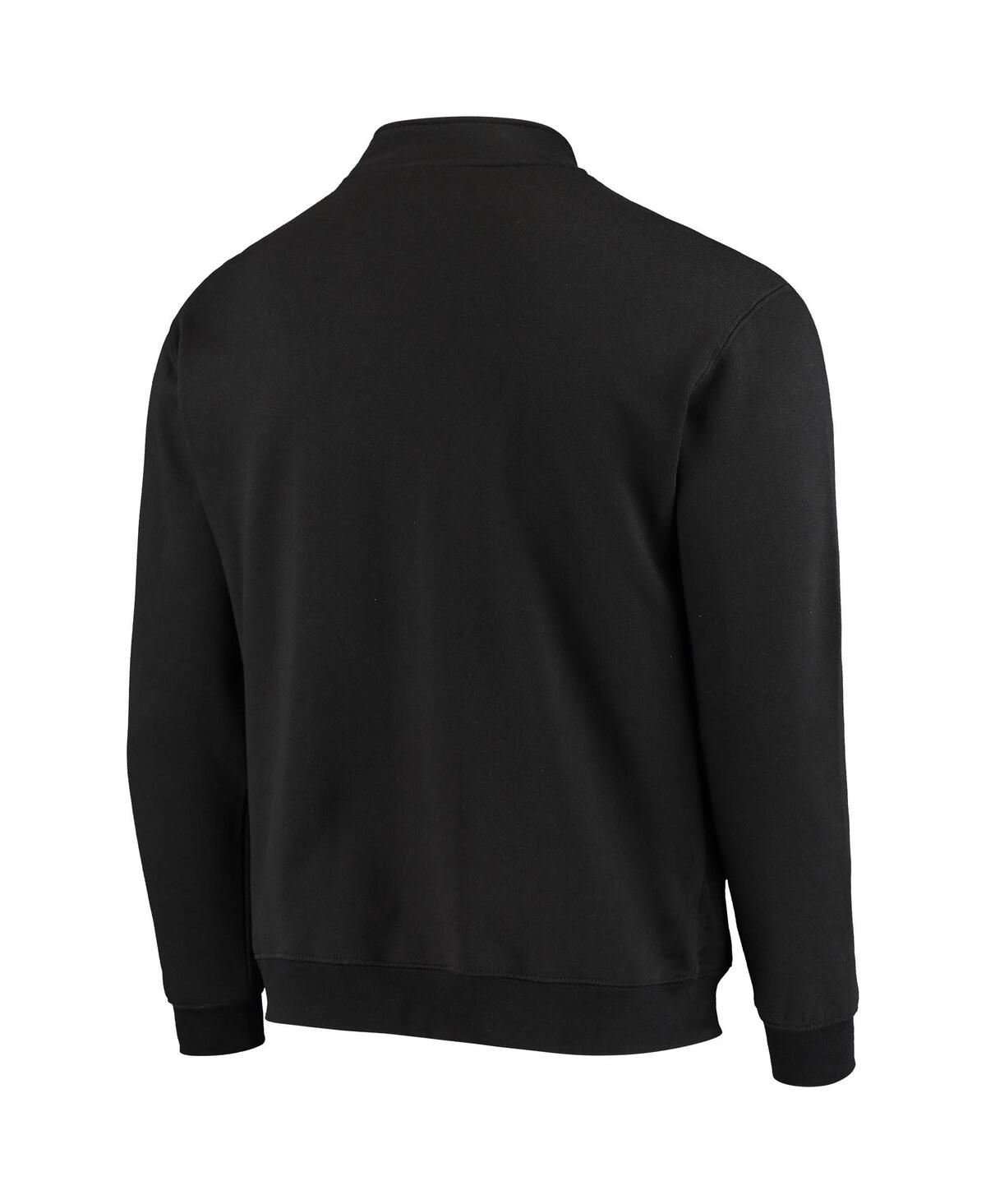 Colosseum Men's Black Northwestern Wildcats Tortugas Logo Quarter-zip Jacket In Black