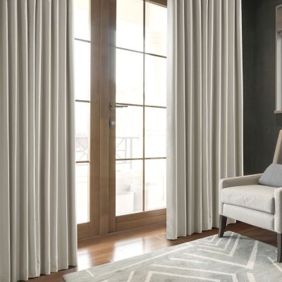 Faux Linen Hotel Blackout Curtain