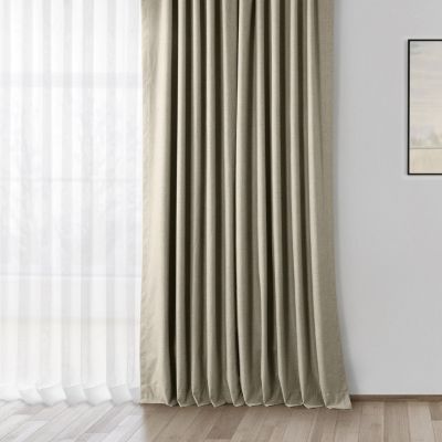 Thermal Cross Linen Weave Blackout Curtain