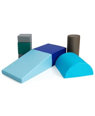 6 Piece Climb Crawl Play Set Indoor Kids Toddler Baby Safe Soft Foam Blocks Toys