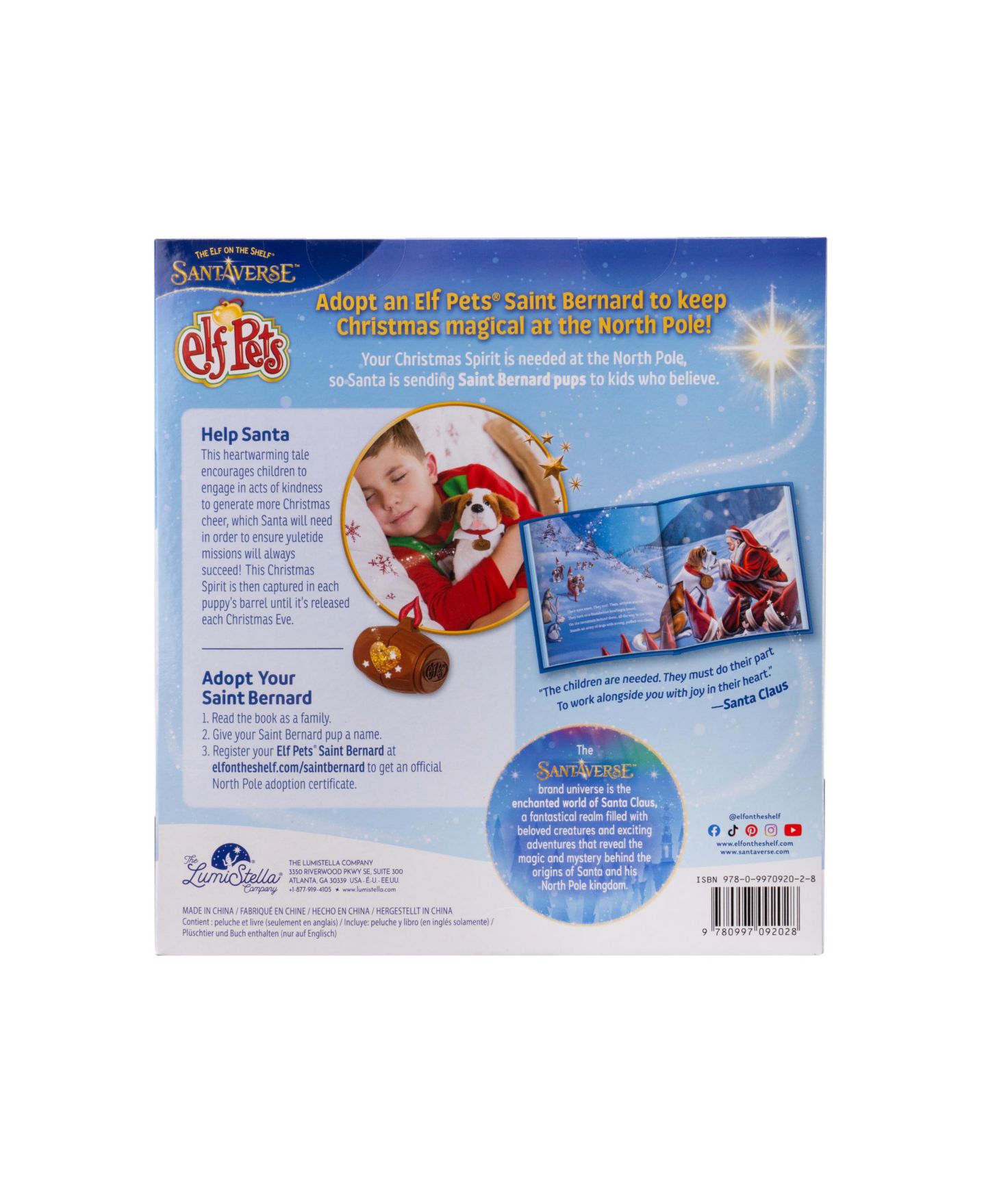 Детские мягкие игрушки Elf on the Shelf A Saint Bernard Tradition Elf Pets — фото 5