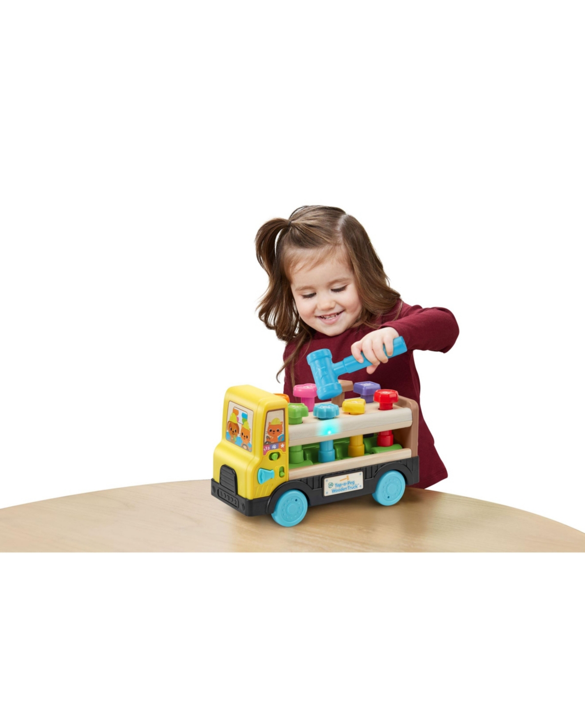 Vtech Leapfrog Tap-a-peg Wooden Truck In No Color